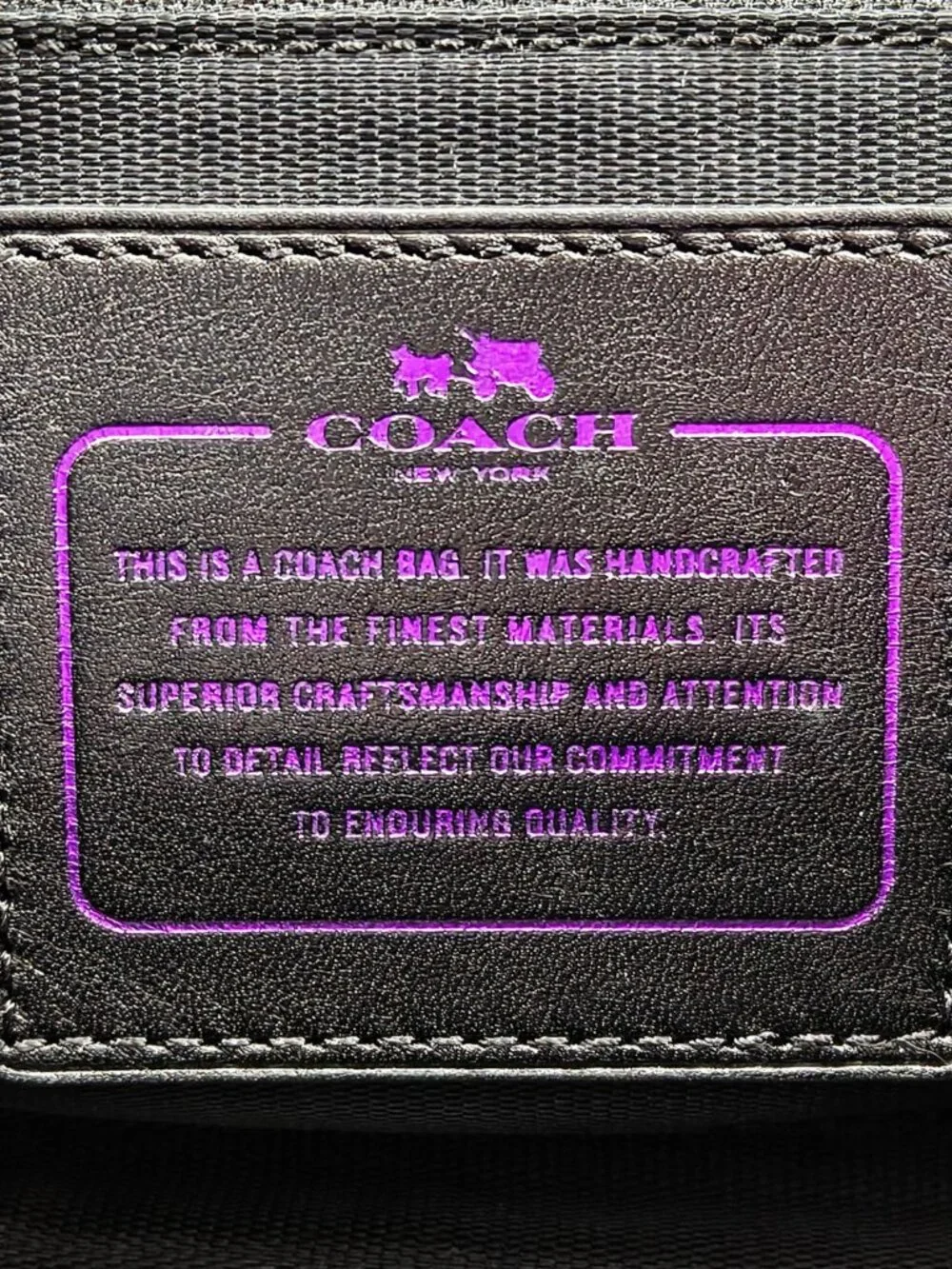 Coach Metallic Purple Leather Chain Shoulder Crossbody Bag Gold Hardware